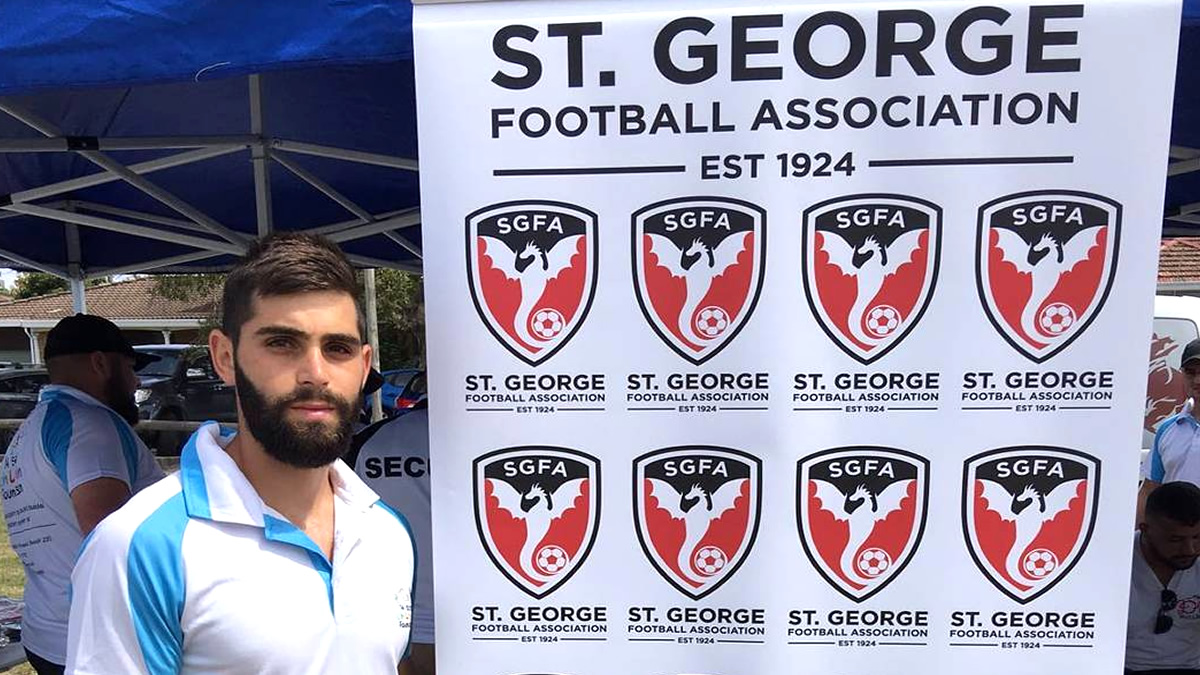 Charity shield event with St George Football Association.